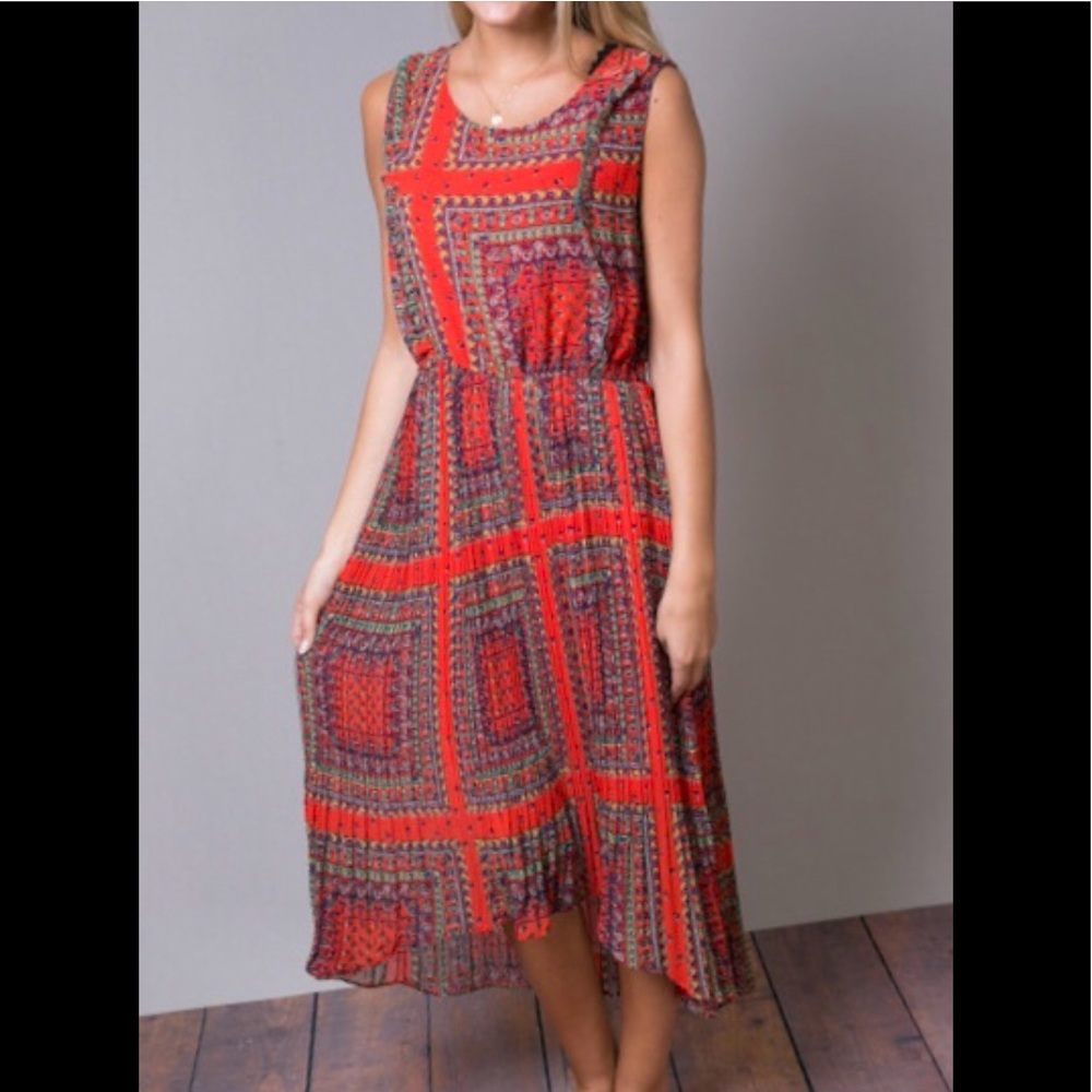 Hazel high low dress, Bollywood lights, sz M